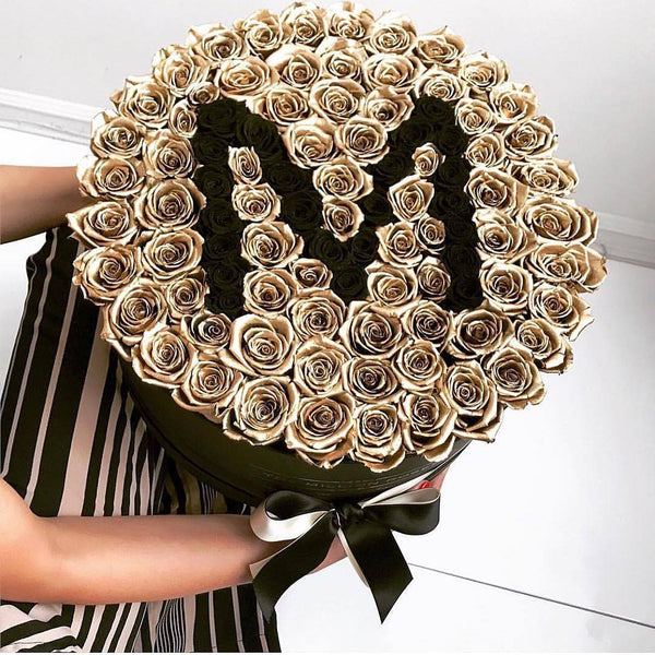 The Million Large Luxury Box - Custom Personalised Box - The Million Roses Slovakia