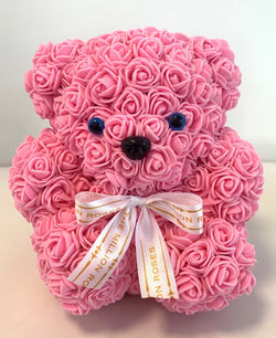 Rose Bear -Pink - The Million Roses Slovakia