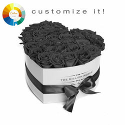 The Million Love Heart - Custom Personalised Box - The Million Roses Slovakia
