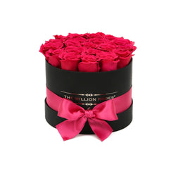 Small - Pink Roses - Black Box - The Million Roses Slovakia