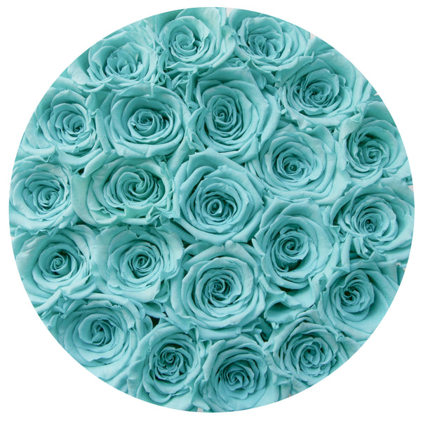 Small - Tiffany Blue Eternity Roses - Silver Box - The Million Roses Slovakia