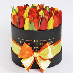 Small - Mix Tulips - Black Box - The Million Roses Slovakia