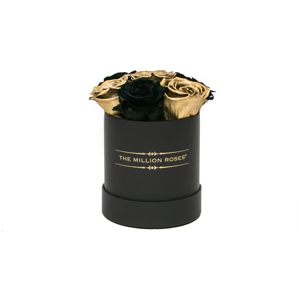 The Million Basic - Black & Gold  Roses - Black Box - The Million Roses Slovakia