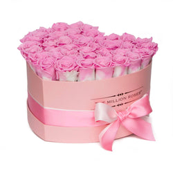 The Million Love Heart - Candy Pink Eternity Roses - Pink Box - The Million Roses Slovakia