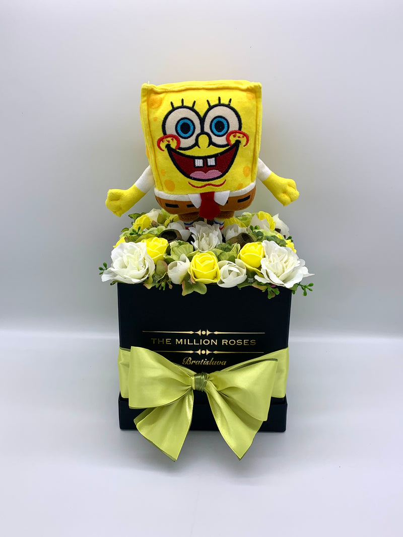 Box plyšovými hračkami (SpongeBob) - The Million Roses Slovakia