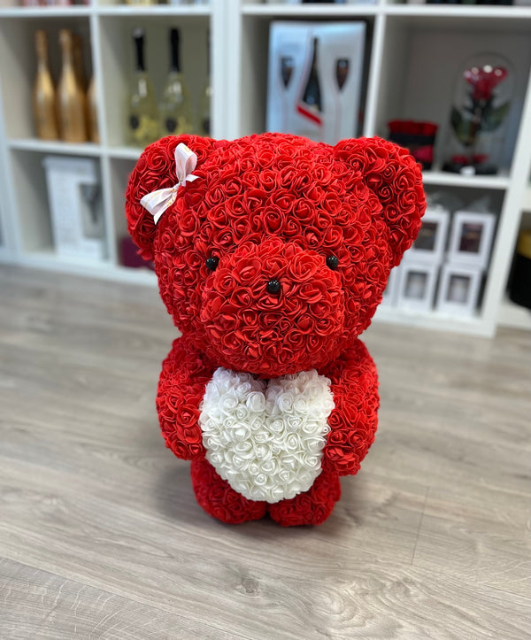 Rose Bear-Red, 60cm - The Million Roses Slovakia
