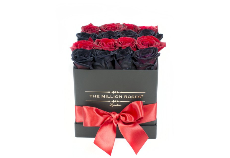 Cube - Black & Red Roses - Black Box - The Million Roses Slovakia
