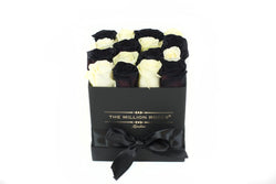 Cube - Black & White Roses- Black Box - The Million Roses Slovakia