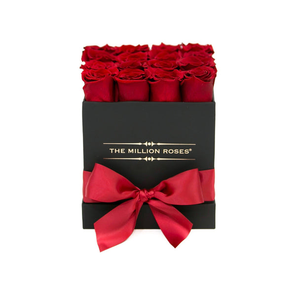 Cube Black Box- Red Eternity Roses - The Million Roses Slovakia