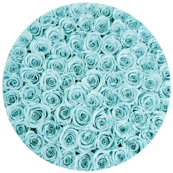 The Million Large Luxury Box - Tiffany Blue Eternity Roses - White Box - The Million Roses Slovakia
