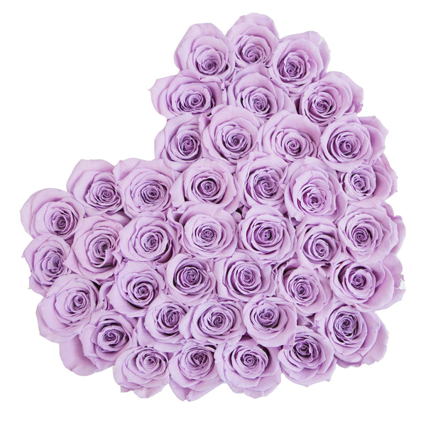 The Million Love Heart - Lavender Eternity Roses - Hot Pink Box - The Million Roses Slovakia
