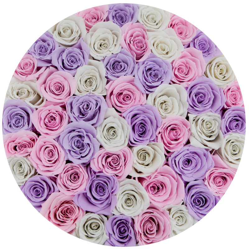 Medium - Princess Eternity Rose Selection - White Box - The Million Roses Slovakia