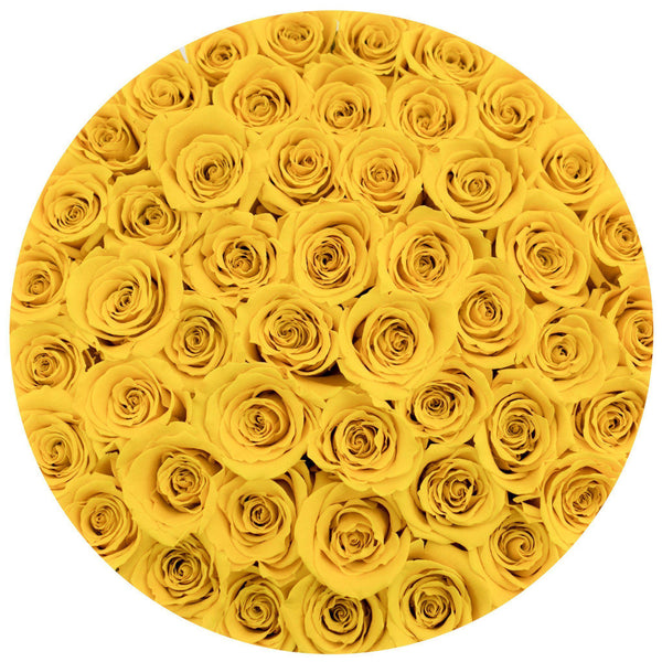 Medium - Yellow Roses - Black Box - The Million Roses Slovakia