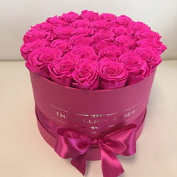 Medium - Pink Eternity Roses -  Pink Box - The Million Roses Slovakia