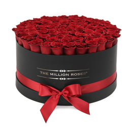 The Million Large Luxury Box - Red Eternity Roses - Black Box - The Million Roses Slovakia
