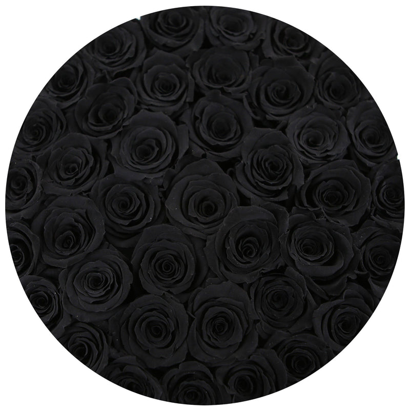 Medium - Black Eternity Roses - Gold Box - The Million Roses Slovakia