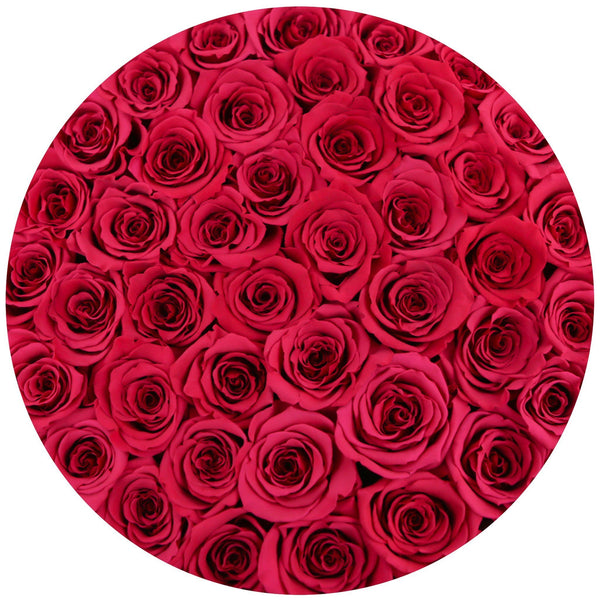 Medium - Hot Pink Eternity Roses - White Box - The Million Roses Slovakia