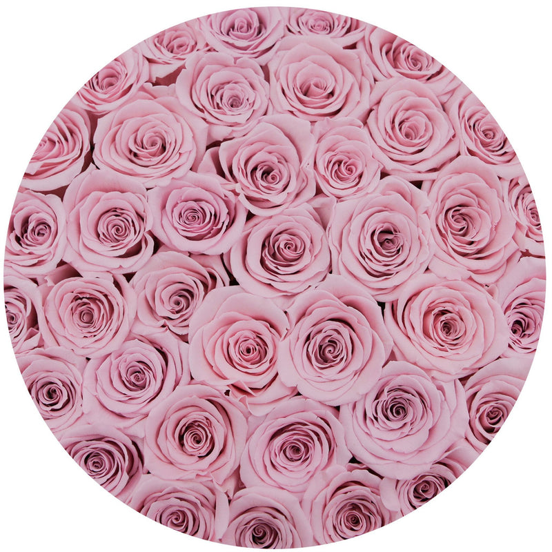 Medium - Candy Pink Eternity Roses - White Box - The Million Roses Slovakia