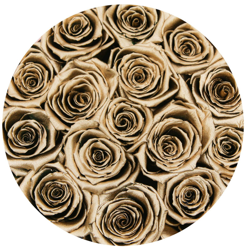 Small - Gold Eternity Roses - Gold & Black Box - The Million Roses Slovakia