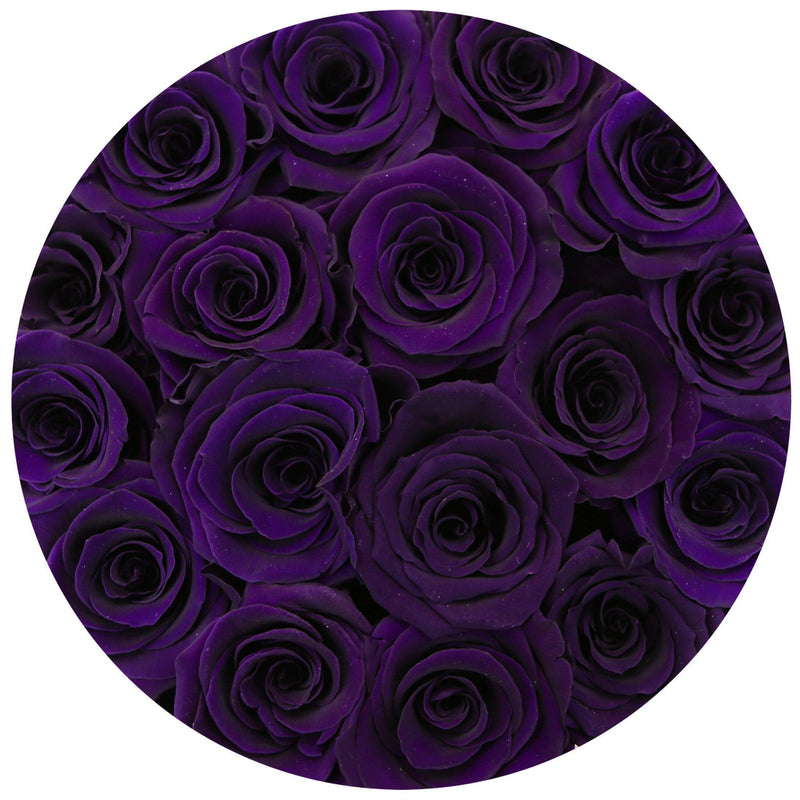 Small - Dark Purple Eternity Roses - Vanilla Box - The Million Roses Slovakia