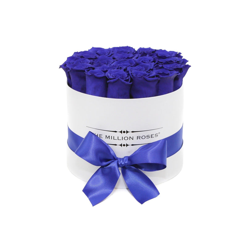 Small - Blue Eternity Roses - White Box - The Million Roses Slovakia
