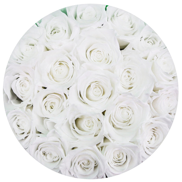 Small - White Eternity Roses - White Box - The Million Roses Slovakia
