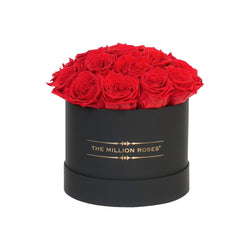 Small - Red Eternity Roses "Sphere" - Black Box - The Million Roses Slovakia