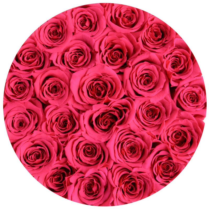 Small - Hot Pink Eternity Roses - Vanilla Box - The Million Roses Slovakia