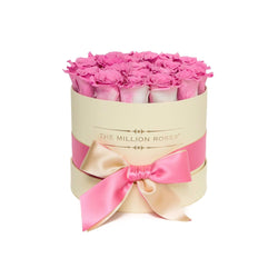 Small - Candy Pink Eternity Roses - Vanilla Box - The Million Roses Slovakia