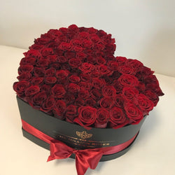 Big Heart Box- Red Roses - The Million Roses Slovakia