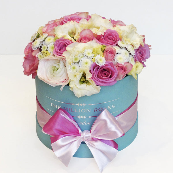 Mix Roses - Small Tiffany Blue Box - The Million Roses Slovakia