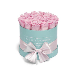 Light Pink  Roses - Small Tiffany Blue Box - The Million Roses Slovakia